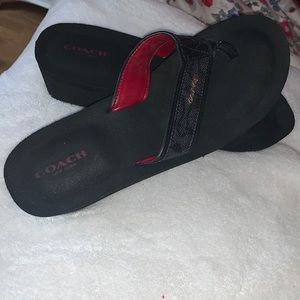 Coach flip flops
